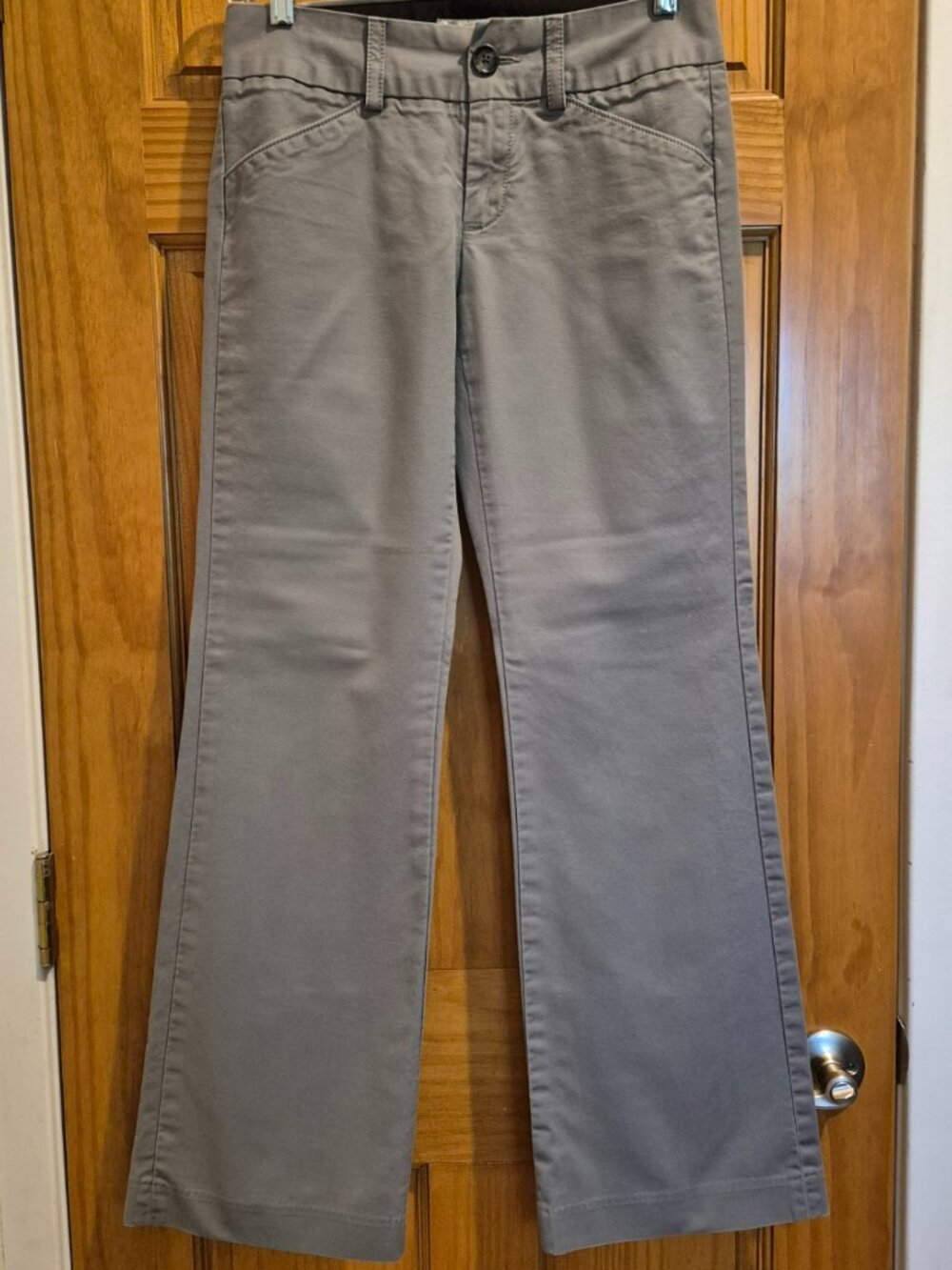 Banana Republic Ryan Fit Wide Leg Light Grey Dress Pants